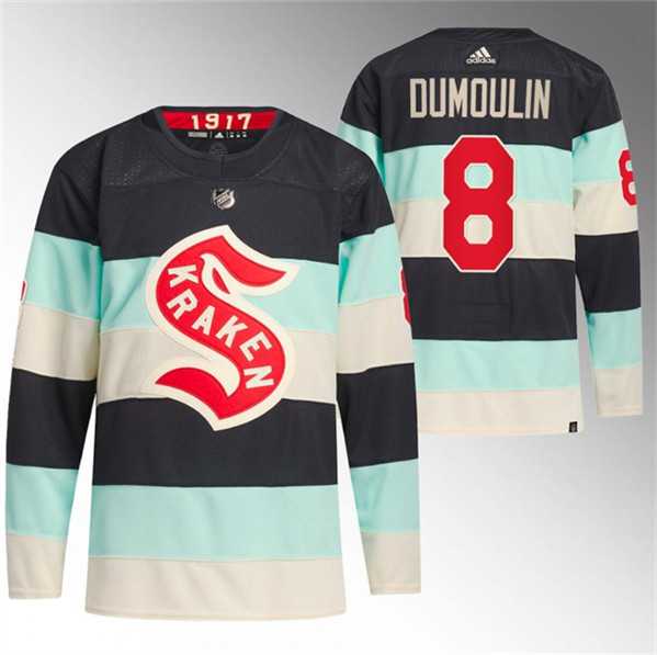 Men%27s Seattle Kraken #8 Brian Dumoulin Deep Sea Blue 2024 Winter Classic Primegreen Stitched Jersey Dzhi->seattle kraken->NHL Jersey